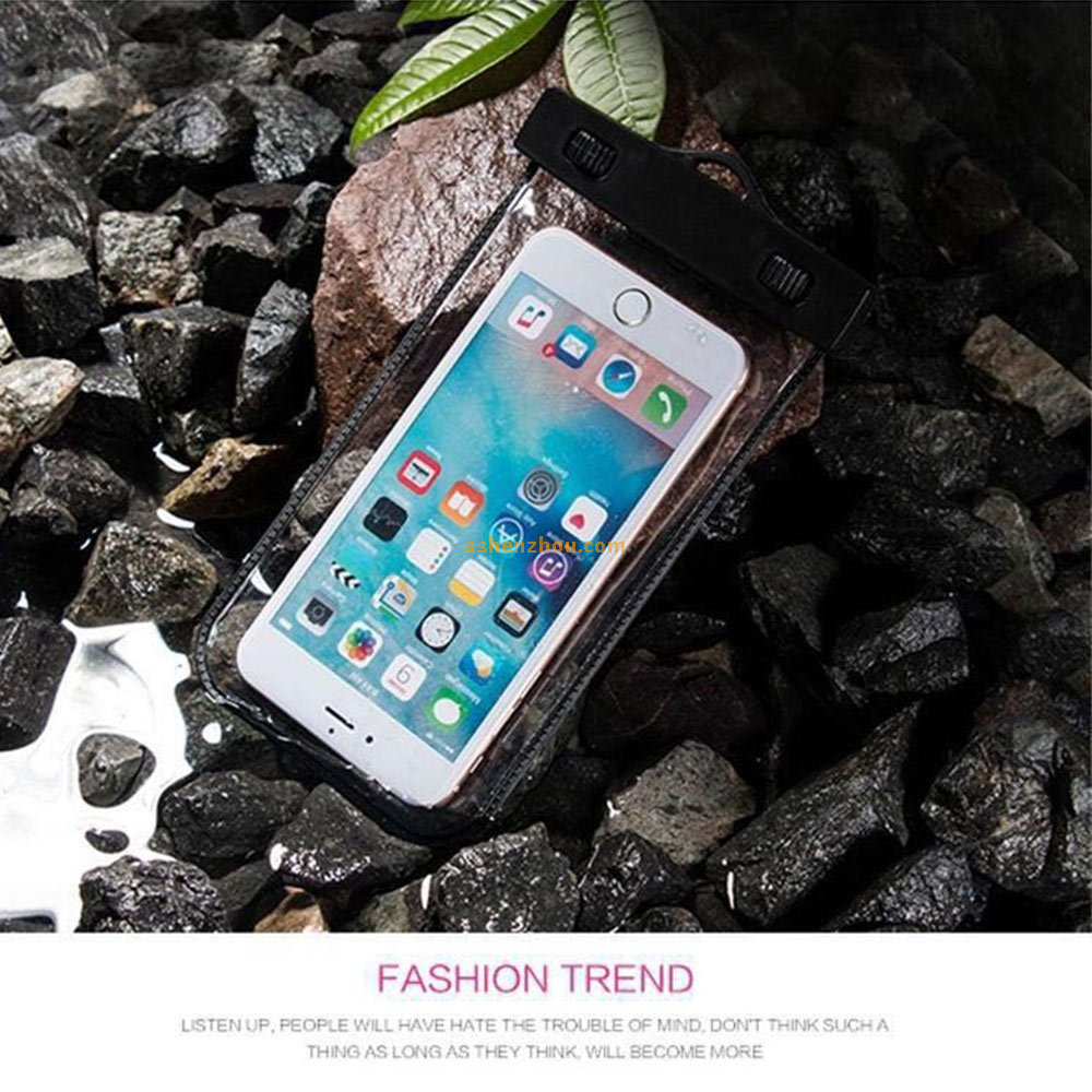 Unbreakable waterproof cell phone case universal mobile dry bag, for