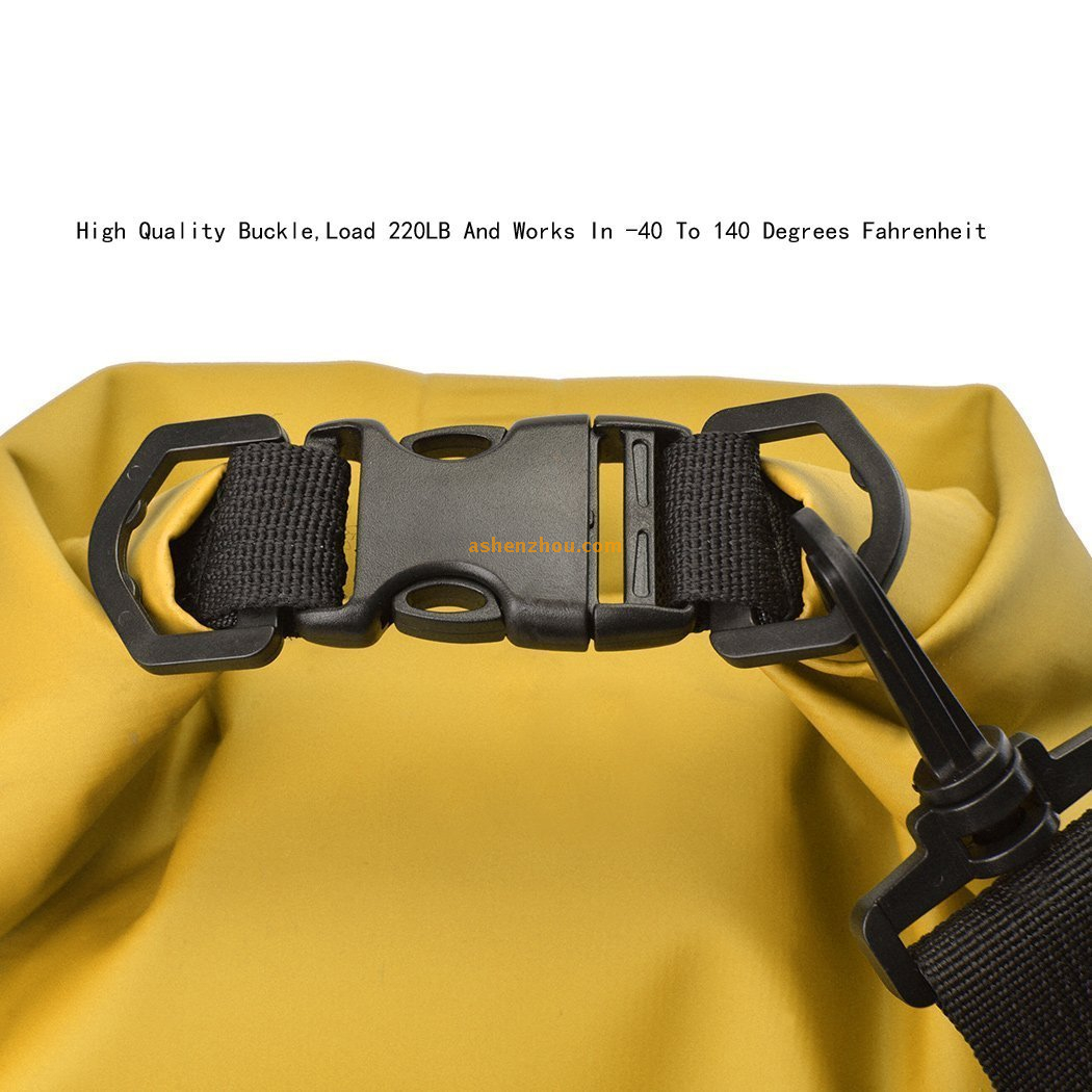 Outdoor drifting and rafting PVC waterproof dry bag with shoulder strap