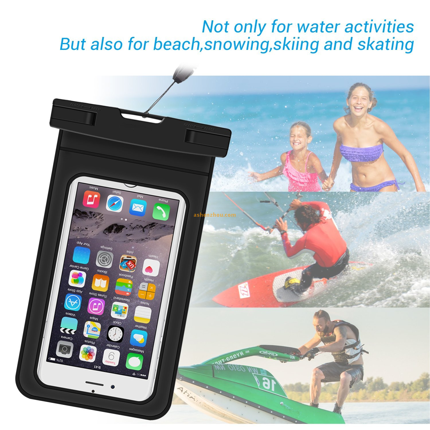 Custom mobile phone case waterproof pouch bag, cell phone dry bag