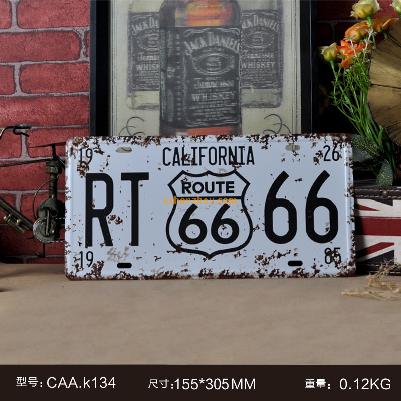 Promotional high quality cheap custom printed signs letters metal retro