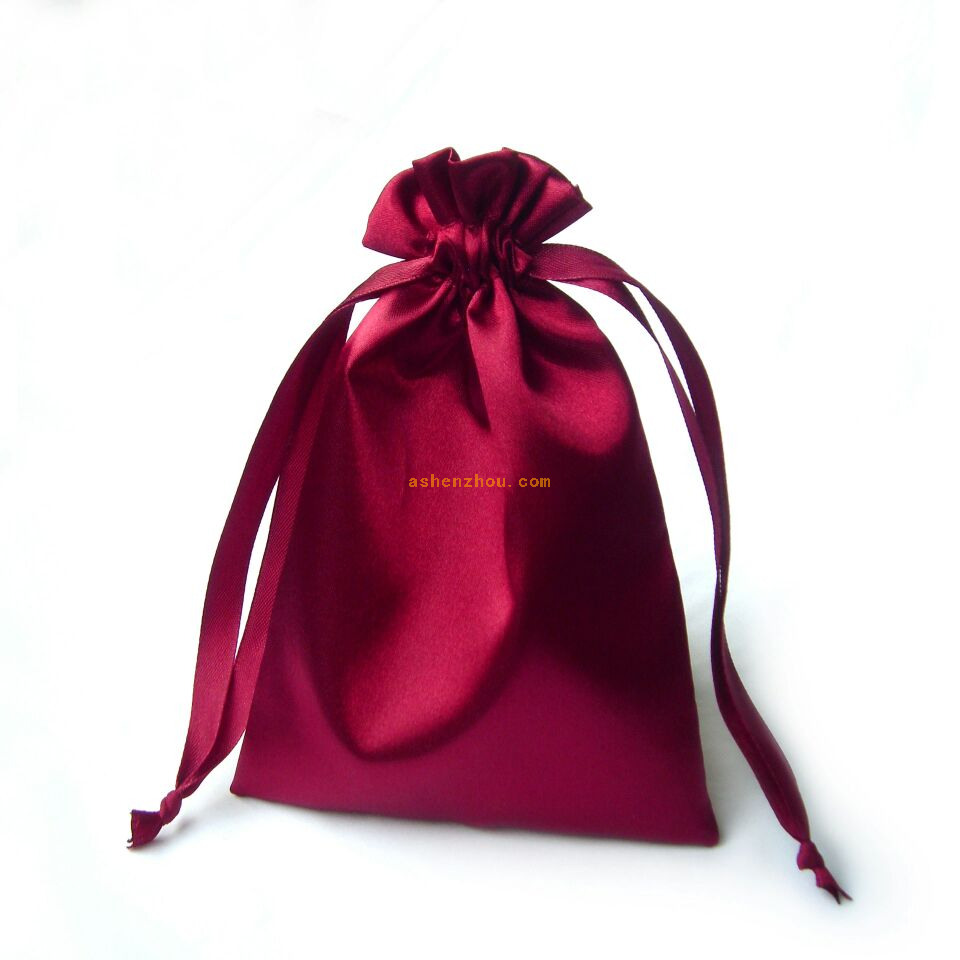 Ecofriendly fashion custom underwear packaging bag silk satin jewelry
