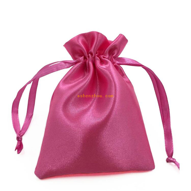 Ecofriendly fashion custom underwear packaging bag silk satin jewelry