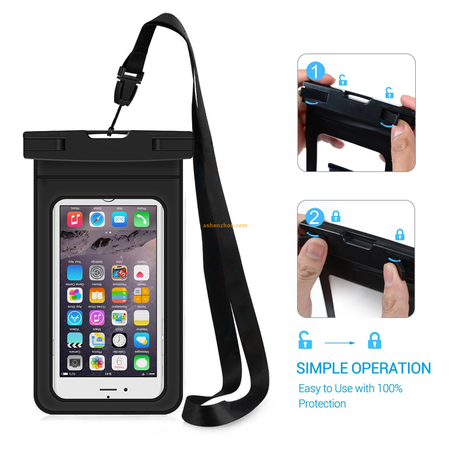 Custom mobile phone case waterproof pouch bag, cell phone dry bag ...